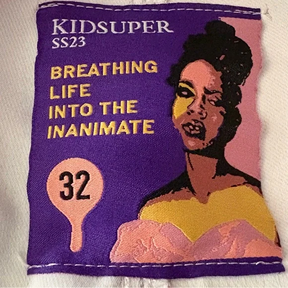 RARE KidSuper “Breathing Life into the Inanimate” Print Silky Cargo Pants - Picture 11 of 16